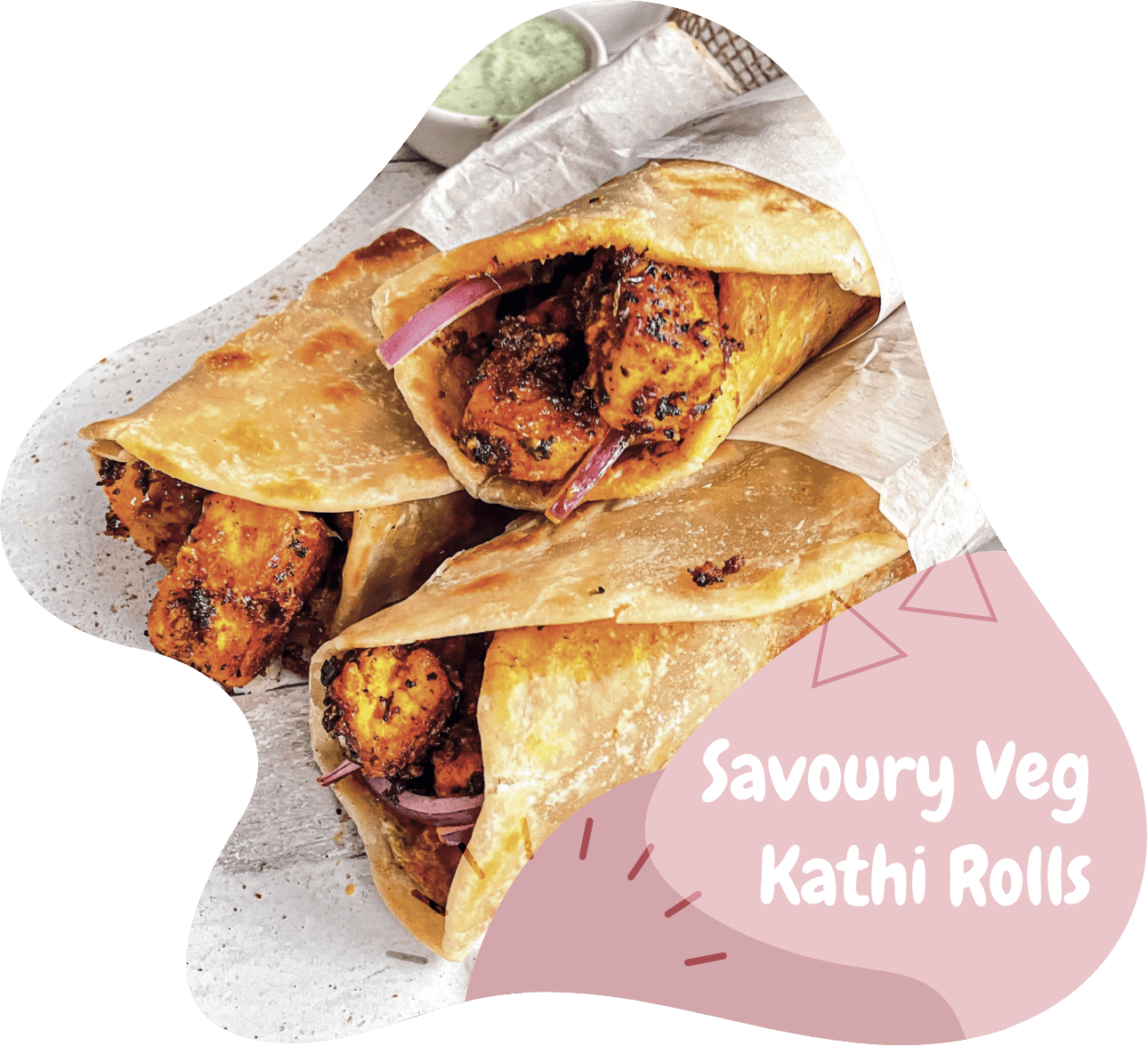 veg kathi rolls